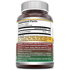 Non-GMO and gluten-free iron supplement made in USA by Amazing Formulas