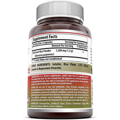 Amazing Formulas Red Yeast Rice 1200mg – supports heart health and cholesterol, 120 capsules.