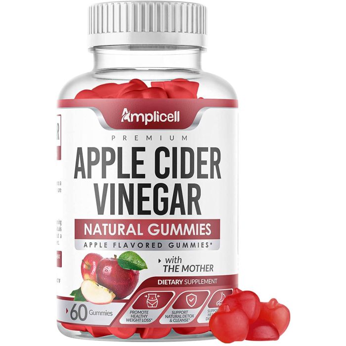 Made in USA apple cider vinegar supplement in gummy form