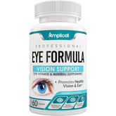 "Amplicell eye vitamins made in USA – non-GMO and GMP certified formula"