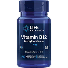 Life Extension Vitamin B12 Methylcobalamin 60 Vegetarian Lozenges