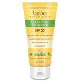Babo Botanicals Sheer Zinc SPF 30 lotion for sensitive and family skin care, 3 oz