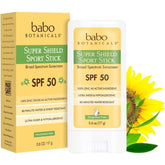 Vegan, reef safe, portable SPF 50 mineral sunscreen stick for kids and adults
