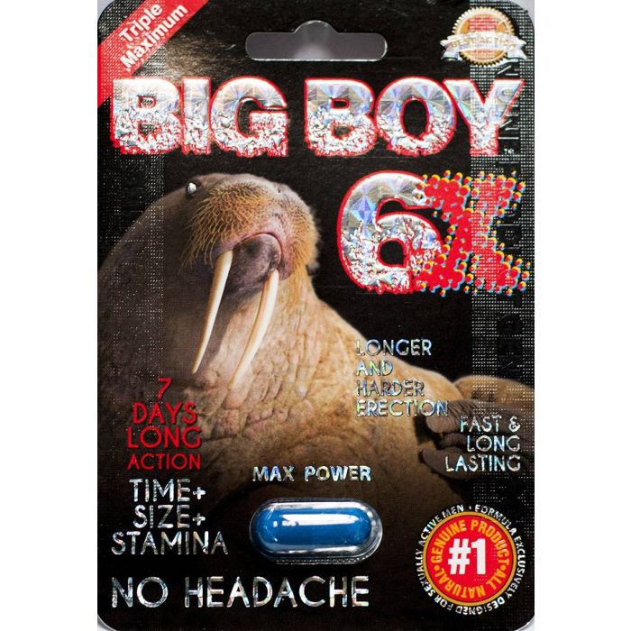 Big Boy 6x Max Power 7 Days Enhancement For Men 1 Pill