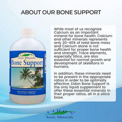 "Serving size instructions for Eidon Bone Support – 1 tablespoon daily"