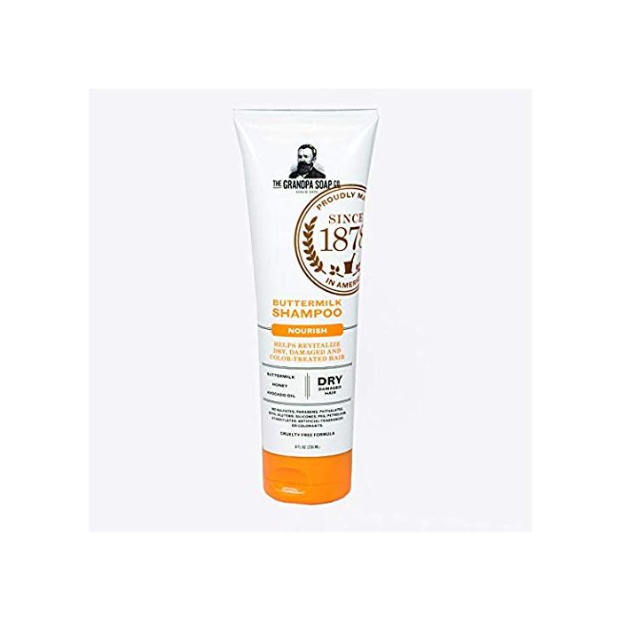 Grandpa Soap Nourishing Buttermilk Shampoo 8 Oz Dry Damaged Hair