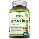 Herbal Secrets Burdock Root 425 Mg 120 VCaps Healthy Circulation