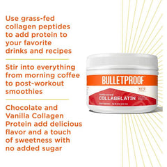 Collagelatin serving stirred into clear hot water