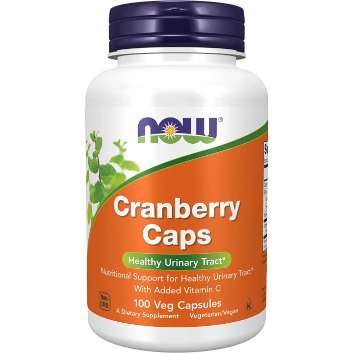 NOW Cranberry 100 Veggie Caps Healthy Urinary Tract Vitamin C
