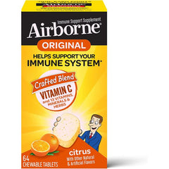 Airborne 1000mg Vitamin C 64 Chewable Tablets Immune System Support