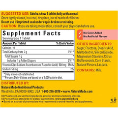 Nature Made Chewable Vitamin C 500mg Tablets Antioxidant Support