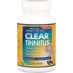 Clear Tinnitus Homeopathic Formula 60 Capsules Herbal Gluten Free