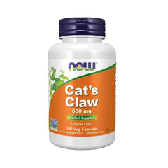 "NOW Cat's Claw 500mg – 100 veggie capsules for immune support"