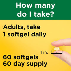 Nature Made Vitamin D3 Maximum Strength 10,000 IU 250mcg 60 Softgels