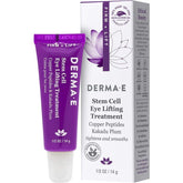 "Cruelty-free, paraben-free anti-aging eye cream by Derma E for all skin types"