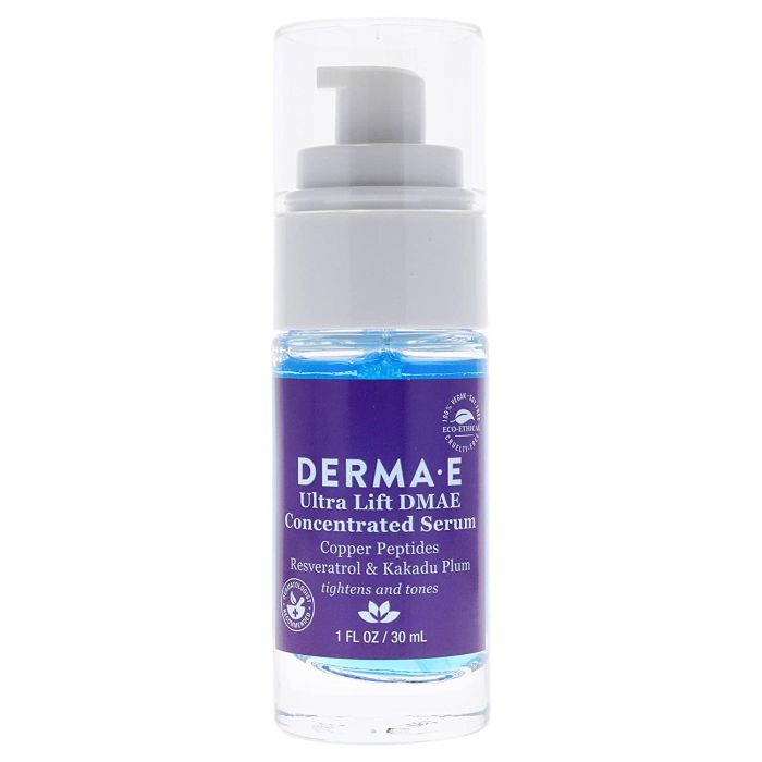 "Derma E Ultra Lift DMAE Serum – suitable for all skin types, vegan and cruelty-free"
