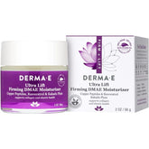 "Before and after results from using Derma Ultra Lift DMAE Moisturizer – reduced wrinkles and firmer skin"