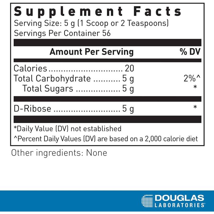 Supplement facts for Corvalen Cardiovascular Health & Energy Production – featuring D-Ribose, Vitamin B6, and Magnesium.