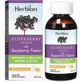 Herbion Naturals Elderberry Syrup 4 Oz Raspberry Flavor Immune Support