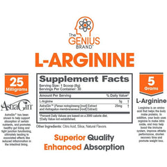 Vegan nitric oxide booster in lemon flavor – Genius Brand container front