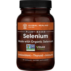 Global Healing Vegan Selenium packaging – natural selenium from organic mustard seed, 2-month supply