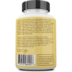 Supplement facts for Grass-Fed Colostrum – featuring 1000 mg of Grass-Fed Colostrum for immune and gut support.