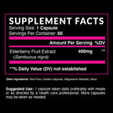 Immune booster supplement with elderberry, vitamin C, and zinc – 60 count