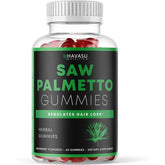 "Havasu Saw Palmetto herbal gummies made in USA with natural flavors and no artificial additives"