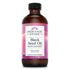 Heritage Store Black Seed Oil Thymoquinone 8 Oz Immune Support