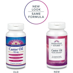 Cold-pressed castor oil supplement – natural intestinal cleanse support