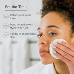 Gentle facial mist in hand – rosewater toner for sensitive skin