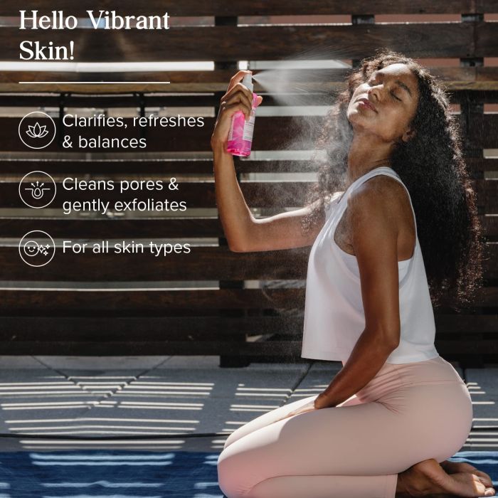 Heritage Store 8 oz exfoliating toner – gentle formula for sensitive skin