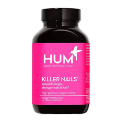 Vegan biotin capsules for healthy nails and hair, HUM Killer Nails bottle
