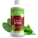 "Easy-absorb liquid iron for fatigue and blood health – 16 oz fruity-flavored bottle"