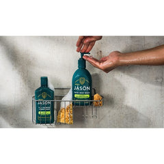 Front label of Jason Men Calming Wash – with calendula and chamomile extracts