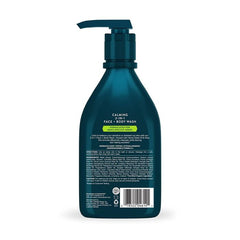Jason Men Calming 2-in-1 Face & Body Wash bottle – 16 oz cedarwood formula for sensitive skin