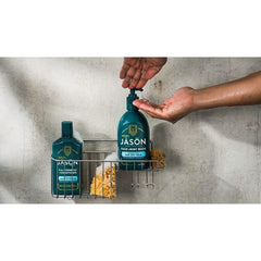 Front label of Jason Men vegan body wash for dry, sensitive skin