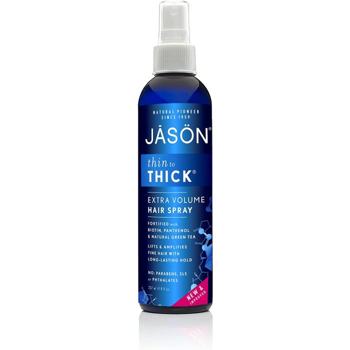 Jason Thin to Thick Hair Spray Extra Volume 8 Oz No Parabens Vegan