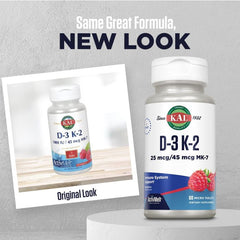 Fast-dissolving ActivMelt format with D3 and MK-7 for daily wellness