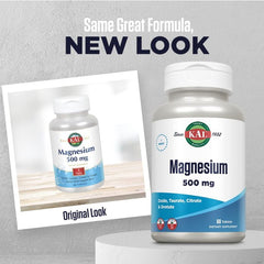 KAL Magnesium Once Daily Tablets – vegan, non-GMO, and gluten-free