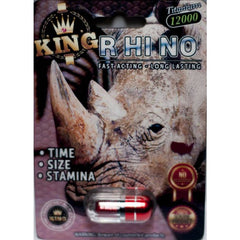 King Rhino Titanium 12000 Male Enhancement Black/red Pill