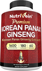 Lab tested Korean Panax Ginseng capsules made in the USA for daily energy support