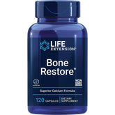 Front label of Bone Restore – non-GMO and gluten-free calcium complex