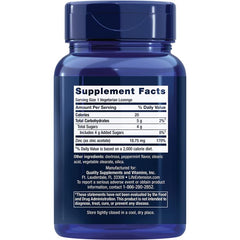 "Peppermint flavored zinc lozenges – fast-dissolving immune support"