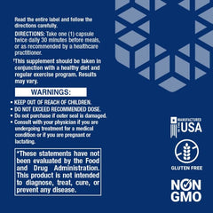 Open bottle view – magnesium citrate capsules for stress, energy, and sleep