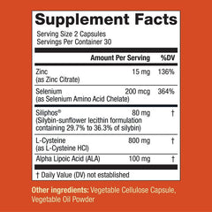 Live Conscious LiverWell Siliphos Milk Thistle Liver Support 60 Caps