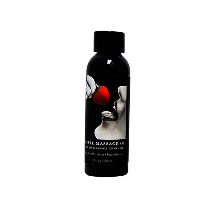 Massage Oil Strawberry Edible 2 Oz
