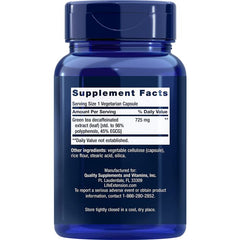 "Decaffeinated green tea capsules by Life Extension – antioxidant support for heart and cellular health"