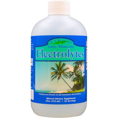 "Complete ionic electrolyte solution for athletes and daily wellness, 18 oz"