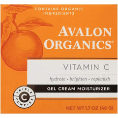 Gel Cream Moisturizer Vitamin C 1.7 Oz Avalon Organics Cruelty Free